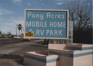 PonyAcres Mobile Home and RV Park - 1847 East Apache Boulevard - Tempe, Arizona