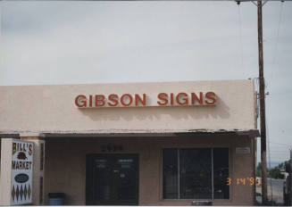 Gibson Signs - 2424 East Apache Boulevard - Tempe, Arizona