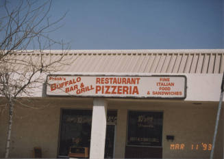 Frank's Buffalo Bar and Grill Restaurant, 1813 E. Baseline Road, Tempe, Arizona