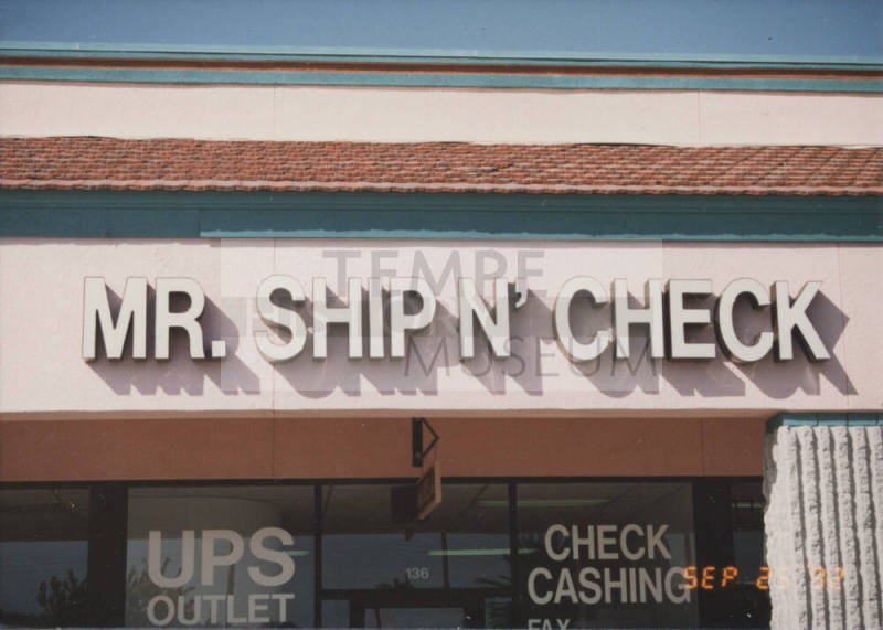 Mr. Ship N' Check, 2700 W. Baseline Road, Tempe, Arizona
