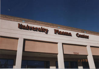 University Plasma Center - 1334 East Broadway Road - Tempe, Arizona