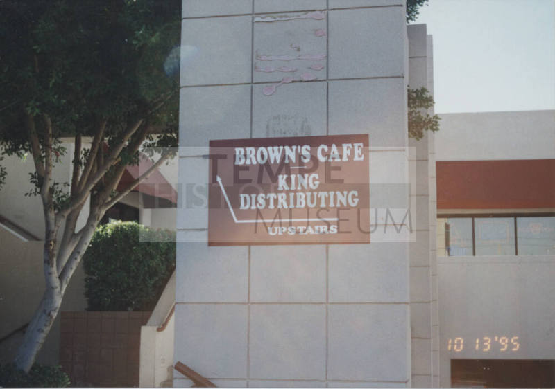 Brown's Café - 570 S. College Avenue - Tempe, Arizona