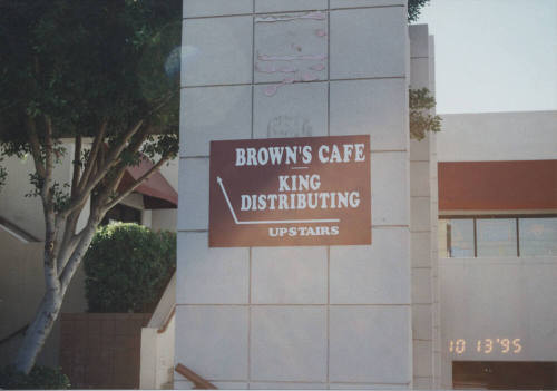 Brown's Café - 570 S. College Avenue - Tempe, Arizona