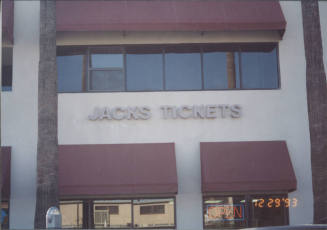 Jacks Tickets - 580 S. College Avenue - Tempe, Arizona