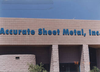 Accurate Sheet Metal, Incorporated - 6610 S. Dateland Drive - Tempe, Arizona