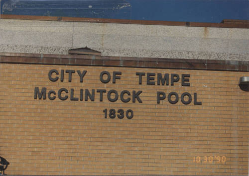 City of Tempe McClintock H.S.  Pool - 1830 E. Del Rio Drive - Tempe, Arizona