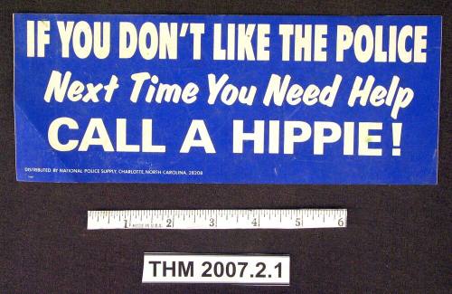 Bumper Sticker-Call a Hippie