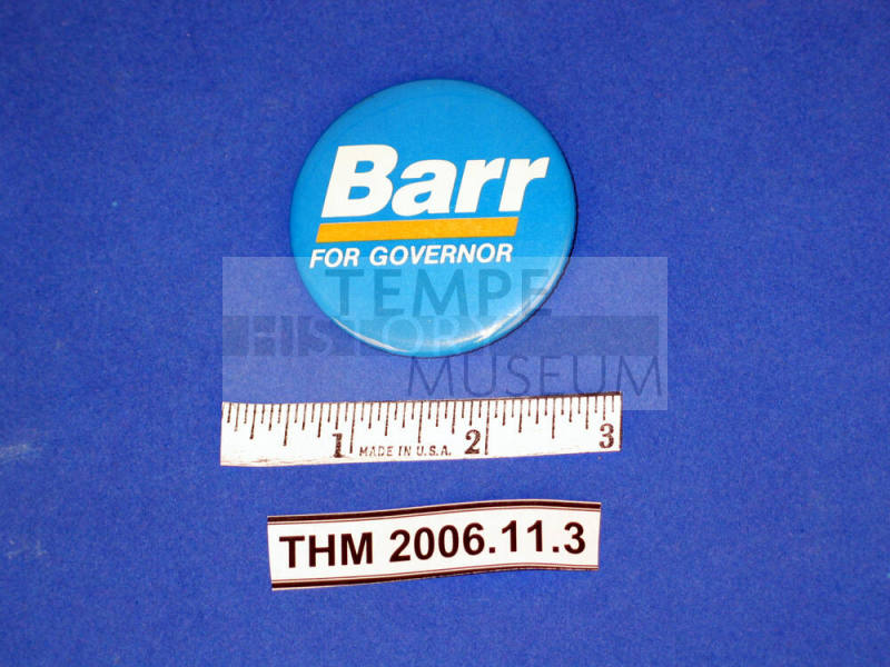 Barr for Governor, Political Pin
