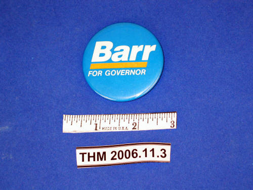 Barr for Governor, Political Pin