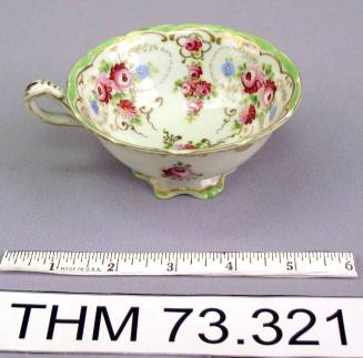 Floral, Porcelain Teacup
