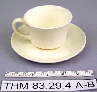 White Teacup and Saucer