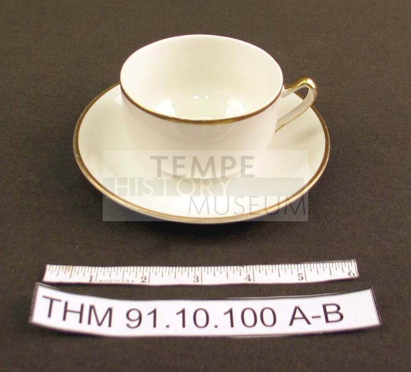 J and G Meakin Teacup and Saucer