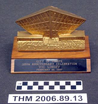 Trophy, City of Tempe 125th Anniversary Celebration