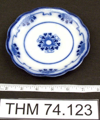 White and Blue Saucer