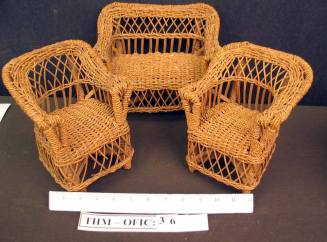 Chairs, wicker-doll