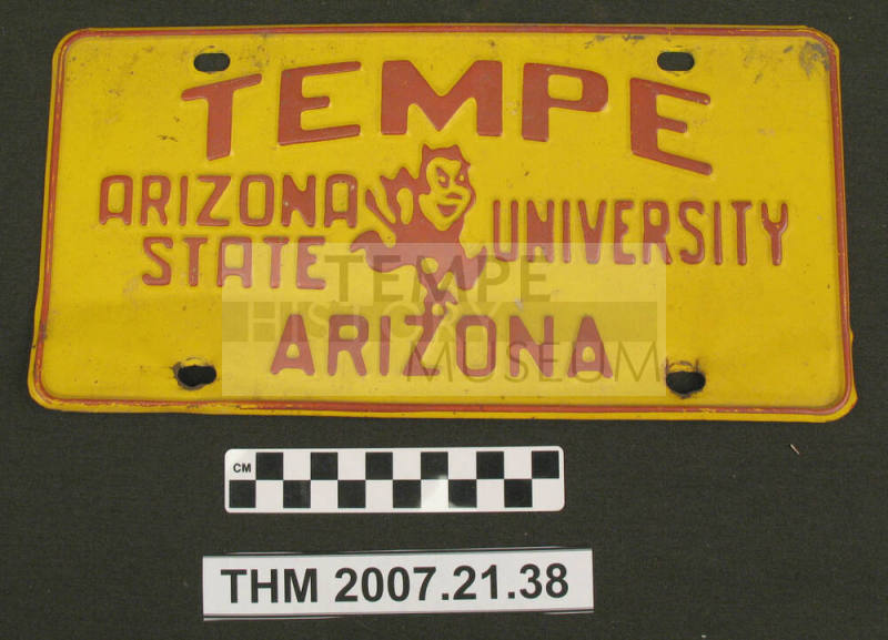 ASU Front License Plate.