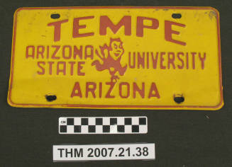 ASU Front License Plate.