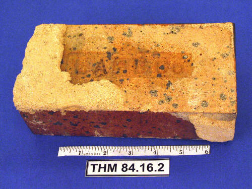 Red clay brick from Miller house