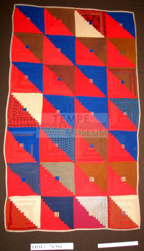 Quilt, Pieced, "Log Cabin" or "Brainstorming"