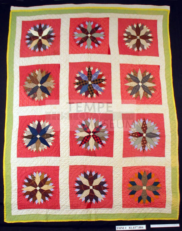 Quilt, "Chips & Whetstone" pattern