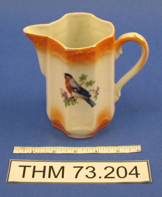 Pitcher with Finch and Butterfly