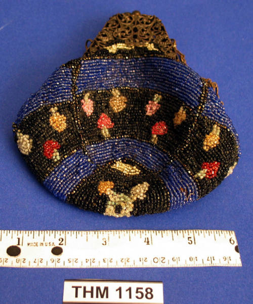 Colored beaded evening bag