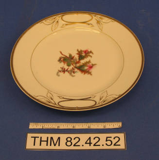 Gold Decorated Luncheon Plate