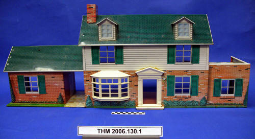 Two-Story 1960's Tin Dollhouse