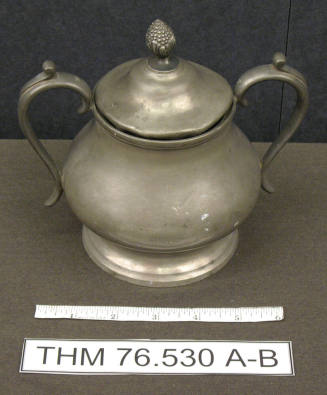 Pewter Sugar Bowl with Lid