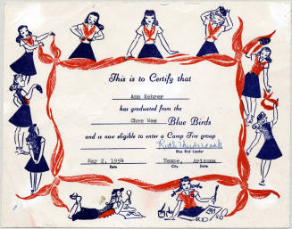 Graduation from Blue Birds to Camp Fire Girls (Ann Kehrer)