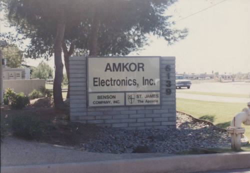 AMKOR Electronics, Inc.  - 6139 South  Rural Road, Tempe, Arizona