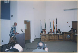 Tempe Councilman Dennis Cahill at Guadalupe Council Meeting Photo Print.