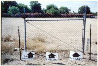White/Black Arrow Signs Where Proposition 200 Sign Was Stolen.
