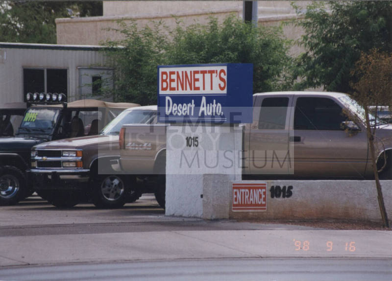 Bennett's Desert Auto - 1015  North Scottsdale Road, Tempe, Arizona