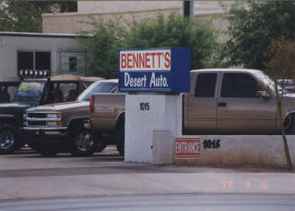 Bennett's Desert Auto - 1015  North Scottsdale Road, Tempe, Arizona