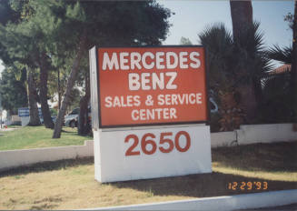 Mercedes Benz  Sales & Service Center-  2650  N Scottsdale Road,  Tempe, Arizona