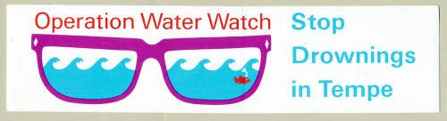 "Operation Water Watch" Bumpersticker.