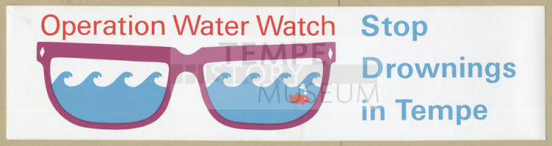 "Operation Water Watch" Bumpersticker.