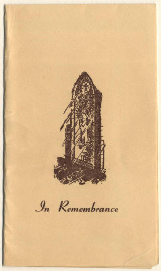 Mourning Card, "In Memory Of Billy Hogg," 1953.