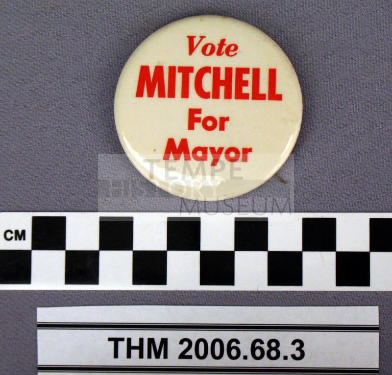 Vote Mitchell for Mayor Campaign Button.