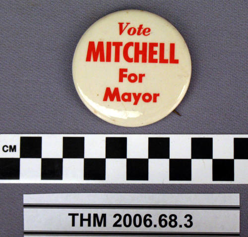 Vote Mitchell for Mayor Campaign Button.