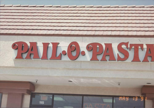 Pail -O-Pasta - 960 West University Drive, Tempe, AZ.