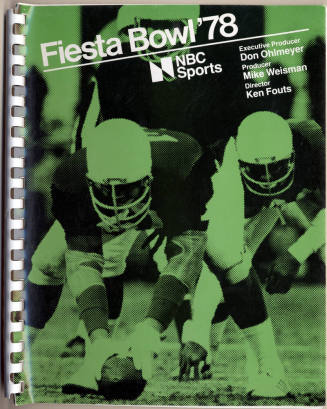 NBC Sprots Fiesta Bowl TV Manual, 1978