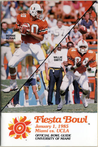 Fiesta Bowl official guide for University of Miami, 1985