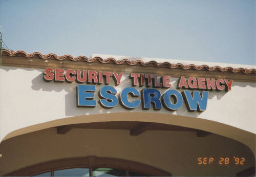 Security Title Agency - 1730 E. Warner Road, Tempe, AZ.