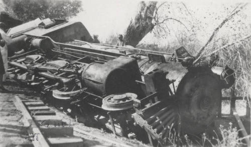 OS-138   Santa Fe Train Wreck Near Creamery, Tempe, Arizona