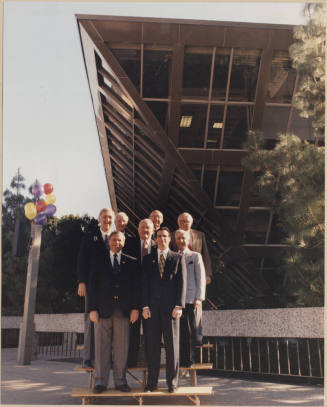 Eight Former Tempe Mayors in Front of Tempe City Hall.