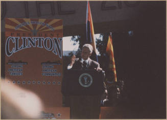 President Clinton Speaks at ASU, 1996 Presidential Campaign.