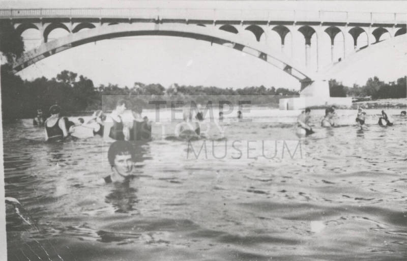 OS-245   Salt River Swimmers Under Ash Ave. Bridge