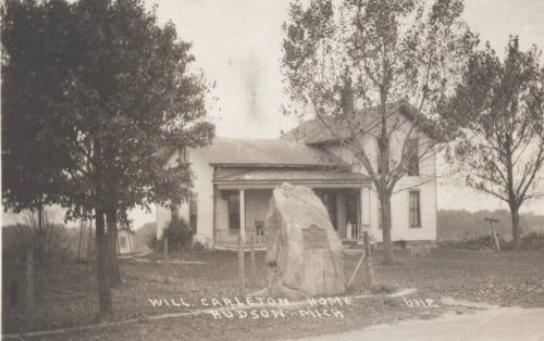 Exterior of Carleton Home in Hudson, Michigan